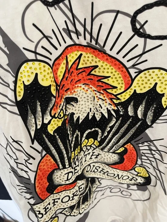 Ed Hardy Eagle Rhinestone Tee🔥🔥 - Picture 3 of 4